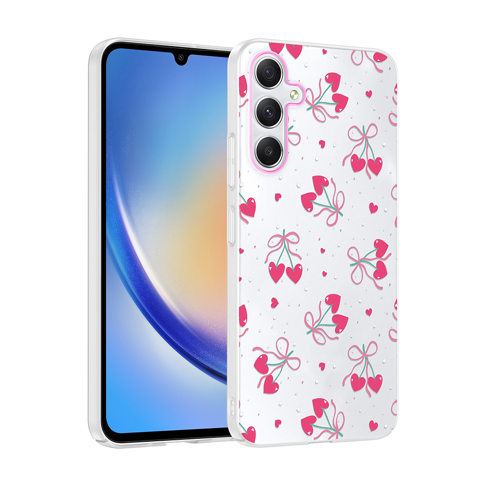 Samsung Galaxy A35 Uyumlu Kılıf Kamera Korumalı Desenli Zore Klip Kapak