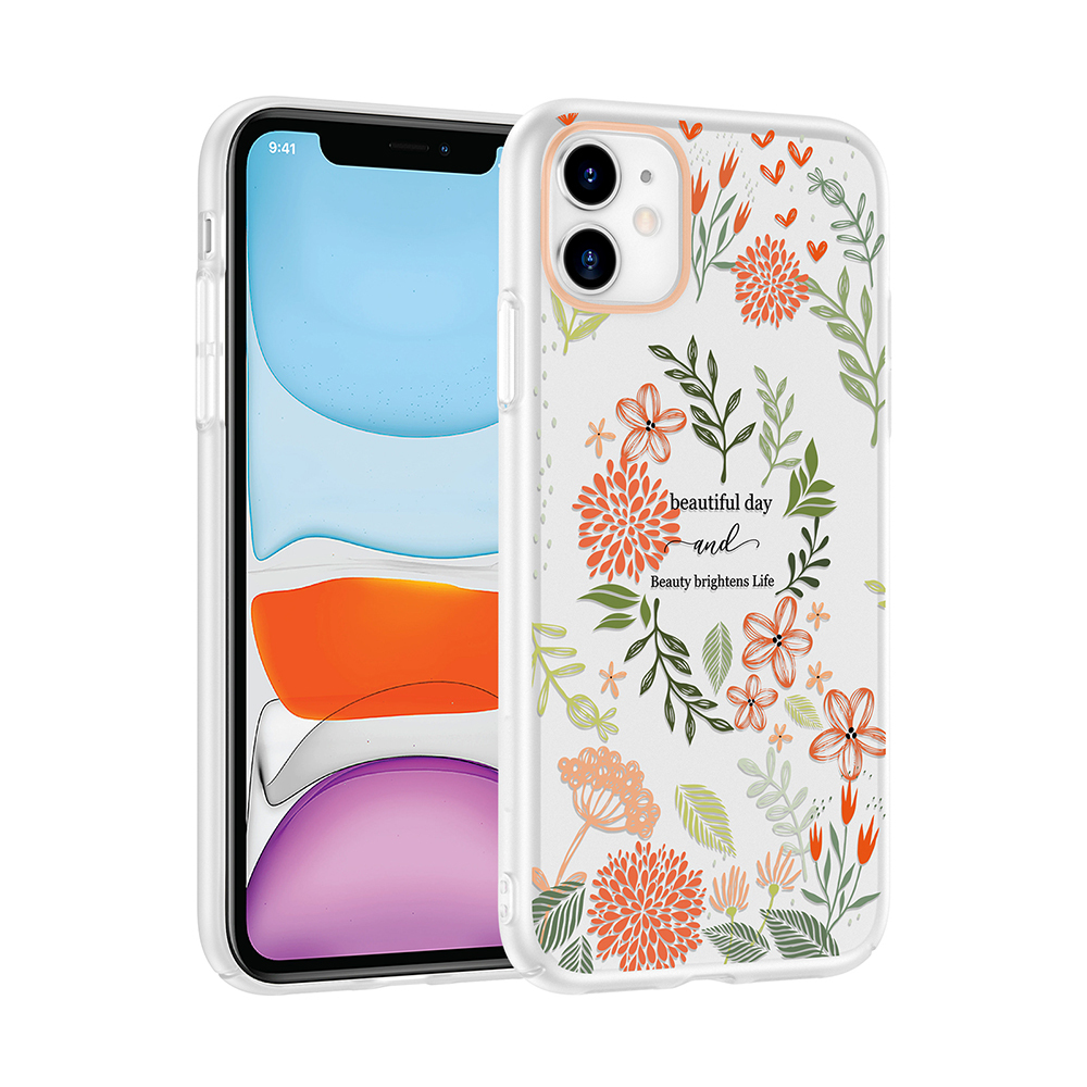 Apple iPhone 11 Uyumlu Kılıf Kamera Korumalı Desenli Zore Klip Kapak