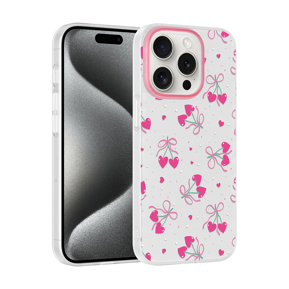 Apple iPhone 15 Pro Max Uyumlu Kılıf Kamera Korumalı Desenli Zore Klip Kapak