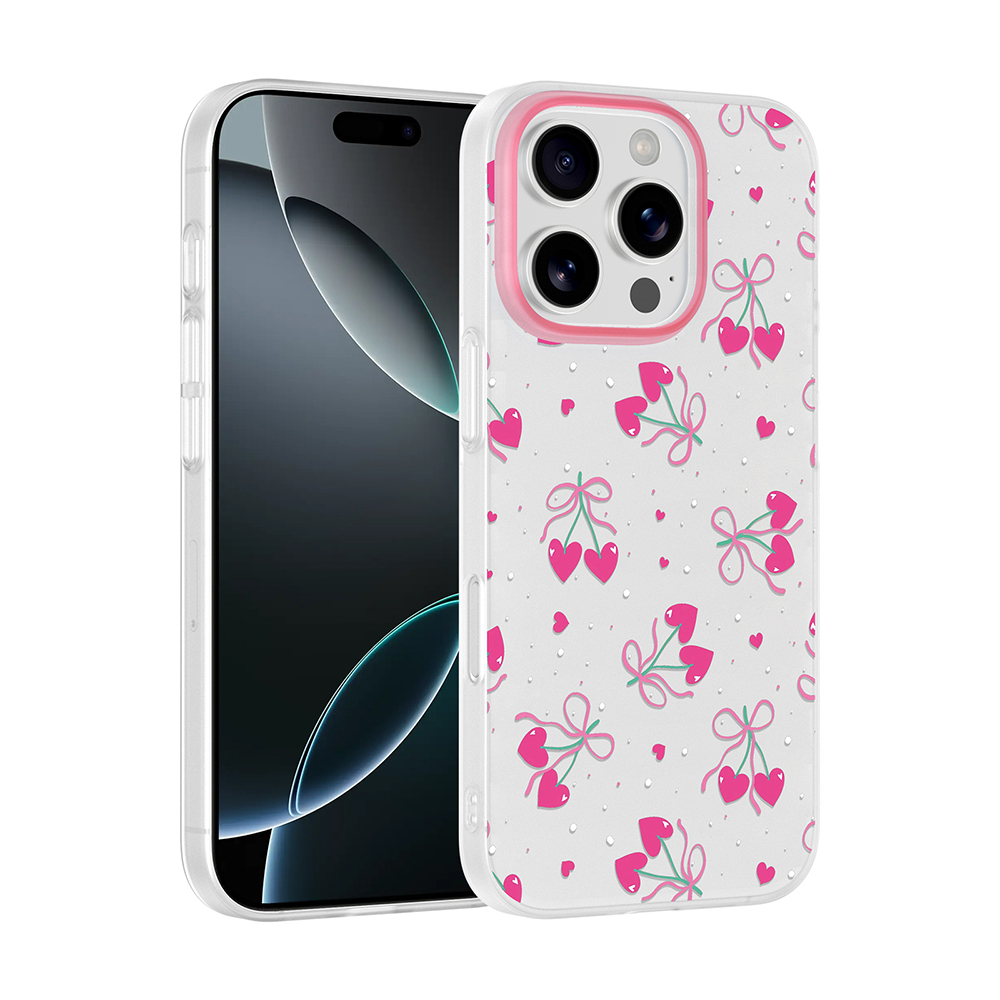 Apple iPhone 16 Pro Uyumlu Kılıf Kamera Korumalı Desenli Zore Klip Kapak