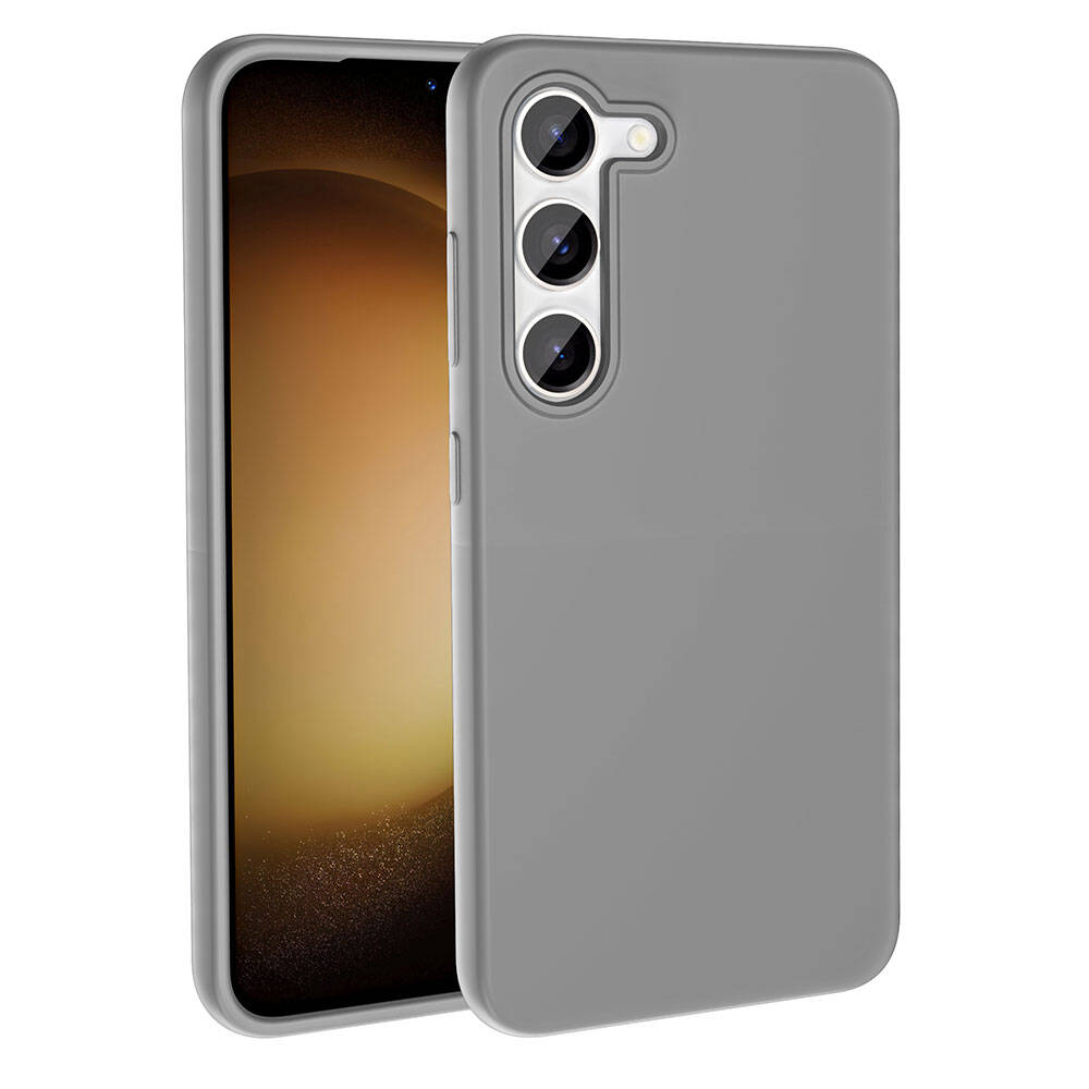 Samsung Galaxy S23 Uyumlu Kılıf M-safe Şarj Özellikli Sıvı Teknolojili Silinebilir Sert Zore Kivi Kapak