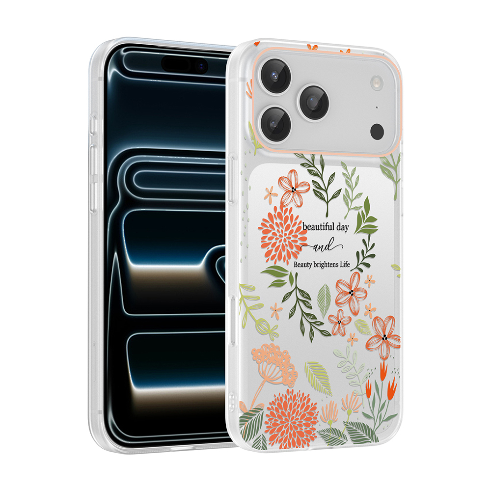 Apple iPhone 17 Pro Max Uyumlu Kılıf Kamera Korumalı Desenli Zore Klip Kapak