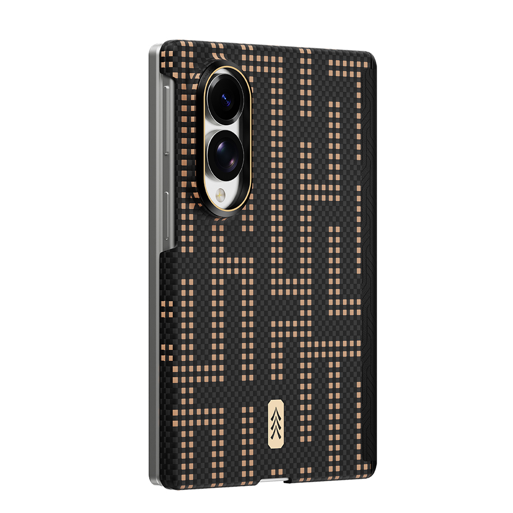 Galaxy Z Fold 8 Kılıf M-safe Şarj Özellikli Raptic Aramid SkinPro Serisi Karbon Kapak