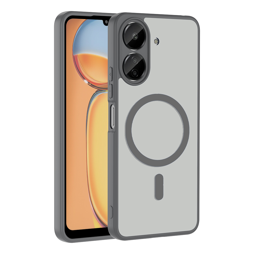 Xiaomi Redmi 13C Uyumlu Kılıf M-safe Şarj Özellikli Zore Babet Kapak