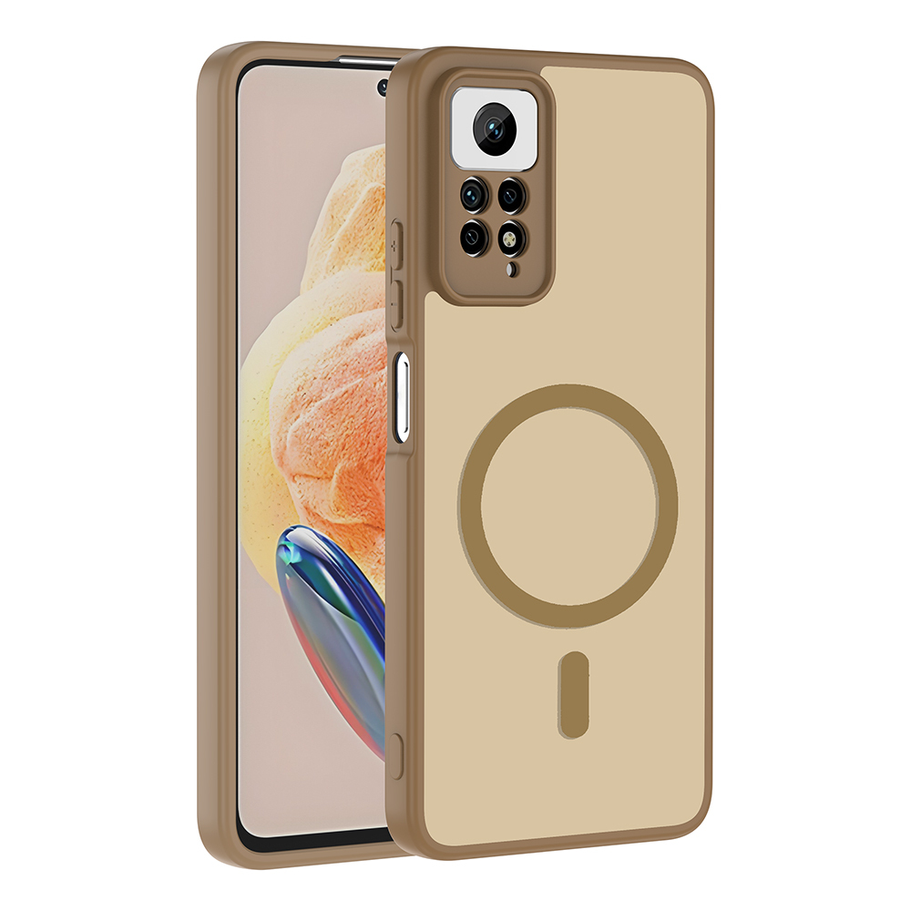 Xiaomi Redmi Note 12 Pro 4G Uyumlu Kılıf M-safe Şarj Özellikli Zore Babet Kapak