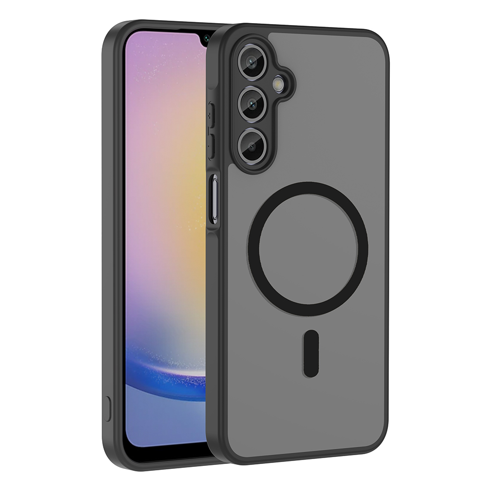 Samsung Galaxy A25 Uyumlu Kılıf M-safe Şarj Özellikli Zore Babet Kapak