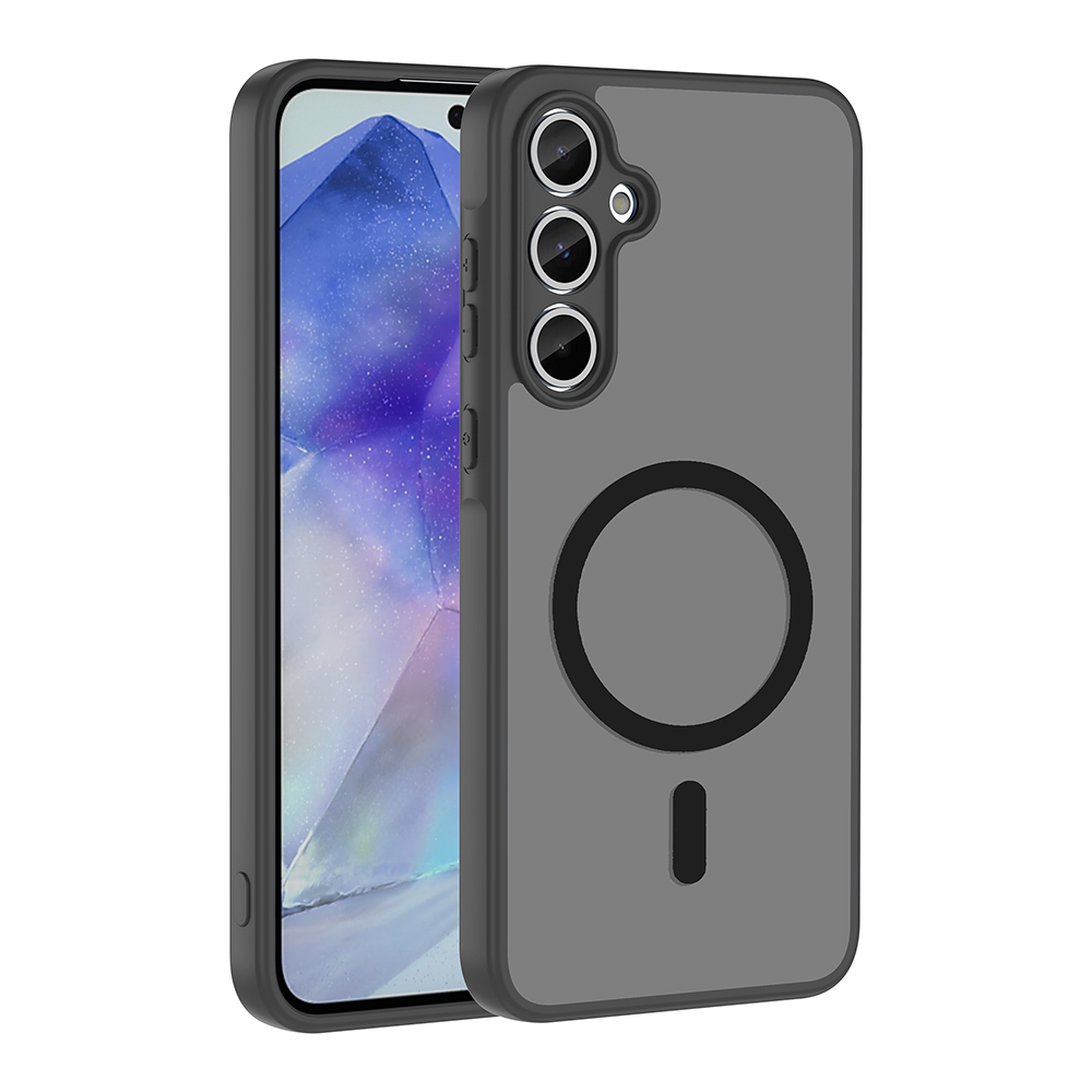 Samsung Galaxy A55 Uyumlu Kılıf M-safe Şarj Özellikli Zore Babet Kapak