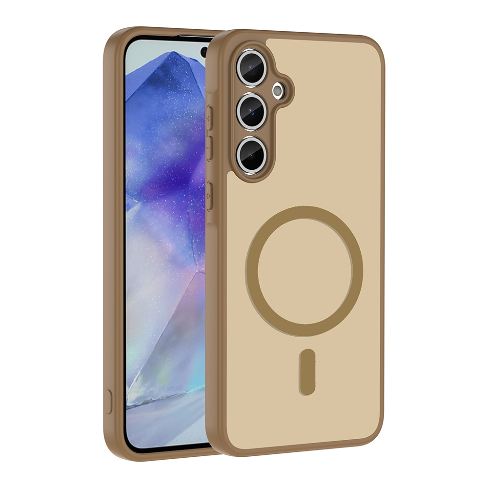 Samsung Galaxy A55 Uyumlu Kılıf M-safe Şarj Özellikli Zore Babet Kapak