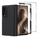 Samsung Galaxy Z Fold 8 Uyumlu Benks ArmorPro ArmorGrid Grand Combo Üçlü Aksesuar Seti (Ön Arka Kevlar Karbon Kapak + Ekran Koruyucu)