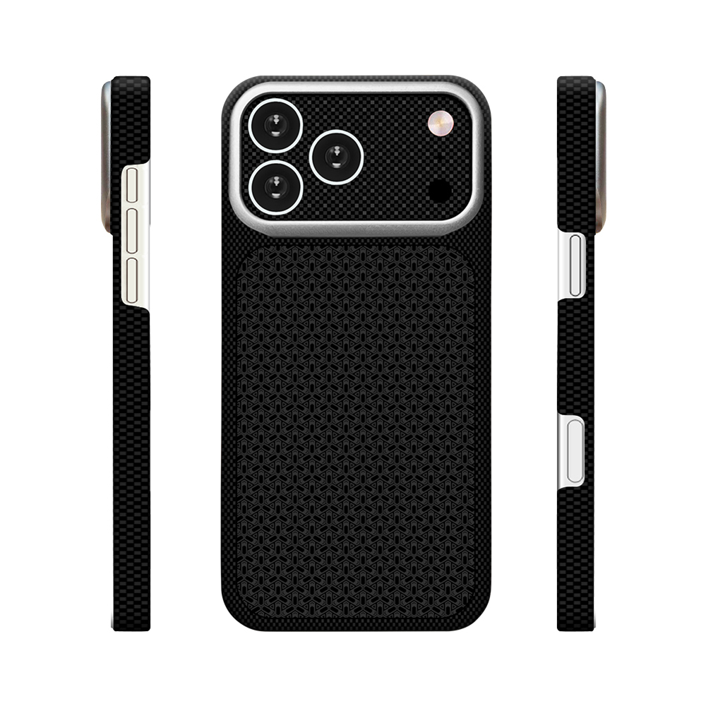 [RNZ-TA137545] Apple iPhone 17 Pro Uyumlu Kılıf M-Safe Şarj Özellikli Zore Paris Nexel Sert PC Kapak (Siyah)