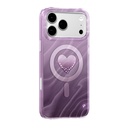 Apple iPhone 17 Pro Uyumlu Kılıf M-Safe Şarj Özellikli Orjinal Swarovski Taşlı Zore Paris Rovix Sert PC Kapak