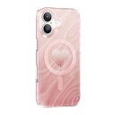 Apple iPhone 17 Uyumlu Kılıf M-Safe Şarj Özellikli Orjinal Swarovski Taşlı Zore Paris Rovix Sert PC Kapak