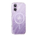Apple iPhone 17 Uyumlu Kılıf M-Safe Şarj Özellikli Orjinal Swarovski Taşlı Zore Paris Rovix Sert PC Kapak
