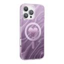 Apple iPhone 16 Pro Max Uyumlu Kılıf M-Safe Şarj Özellikli Orjinal Swarovski Taşlı Zore Paris Rovix Sert PC Kapak