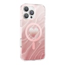 Apple iPhone 16 Pro Max Uyumlu Kılıf M-Safe Şarj Özellikli Orjinal Swarovski Taşlı Zore Paris Rovix Sert PC Kapak