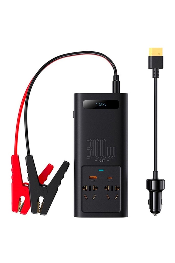 Baseus IGBT Power Inverter 300W Ac 220V Araç Içi Çakmak Çevirici Elektrik Dönüştürücü