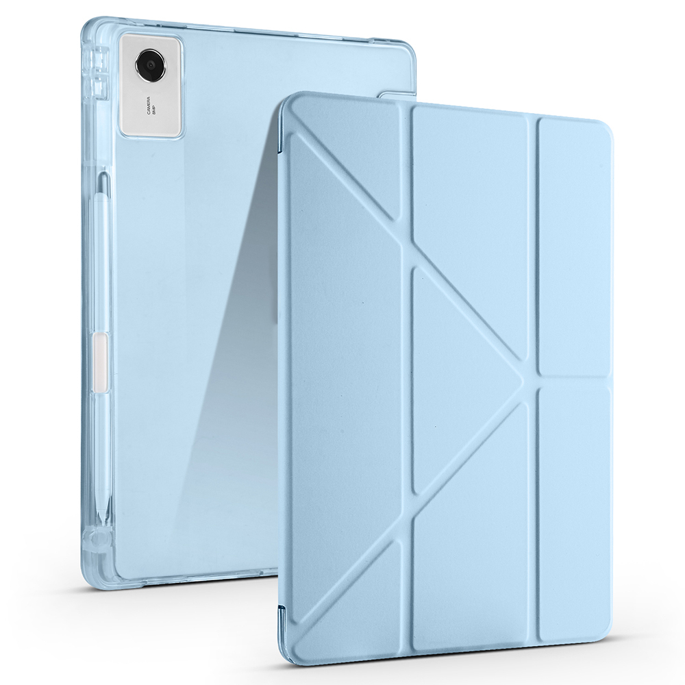 Lenovo Idea Tab Plus 12.1 Uyumlu Kılıf Zore Tri Folding Kalem Bölmeli Standlı Kılıf