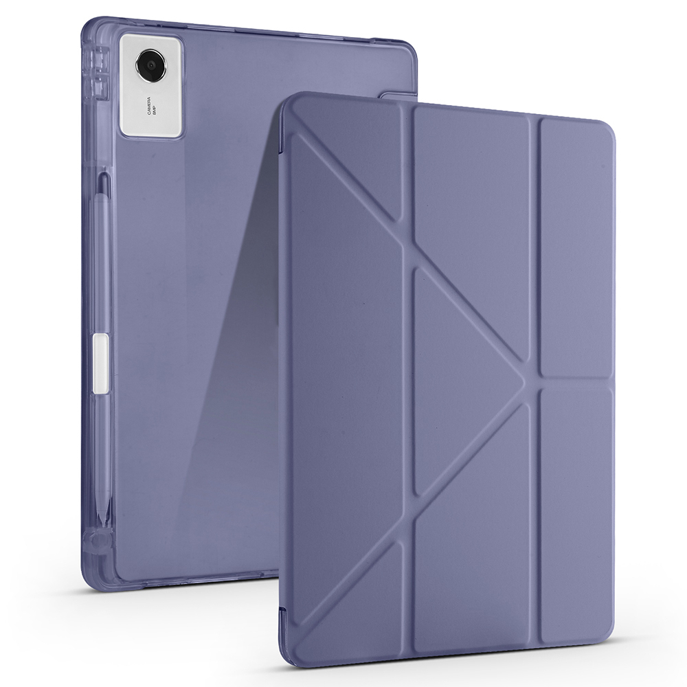 Lenovo Idea Tab Plus 12.1 Uyumlu Kılıf Zore Tri Folding Kalem Bölmeli Standlı Kılıf