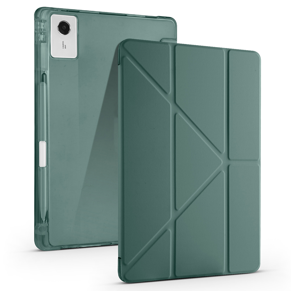 Lenovo Idea Tab Plus 12.1 Uyumlu Kılıf Zore Tri Folding Kalem Bölmeli Standlı Kılıf