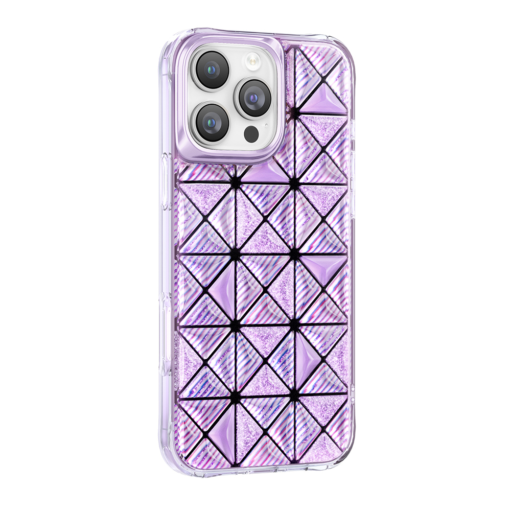 Apple iPhone 16 Pro Max Uyumlu Kılıf 3D Buz Blok Desenli Zore Paris Kairo TPU Kapak