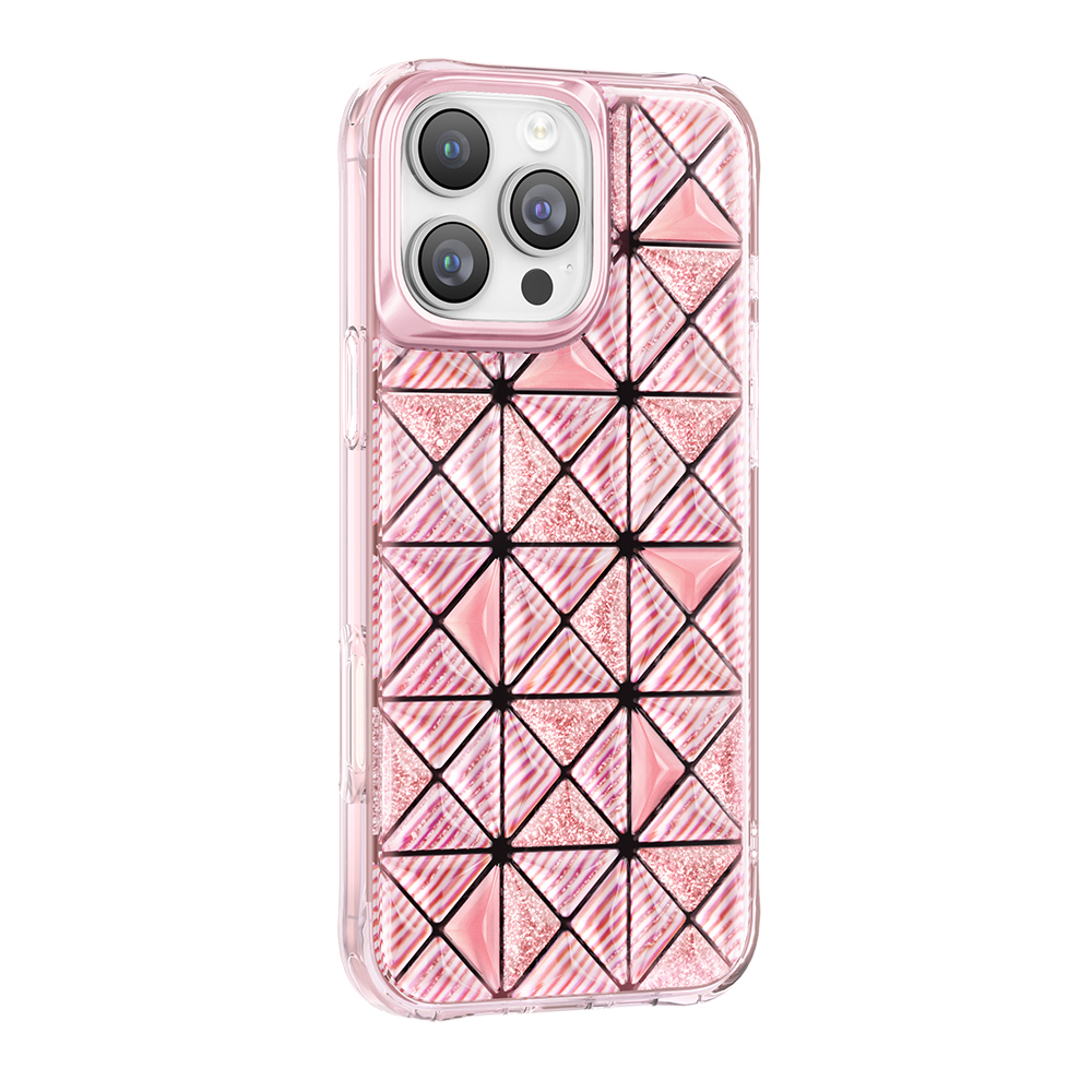 Apple iPhone 16 Pro Max Uyumlu Kılıf 3D Buz Blok Desenli Zore Paris Kairo TPU Kapak