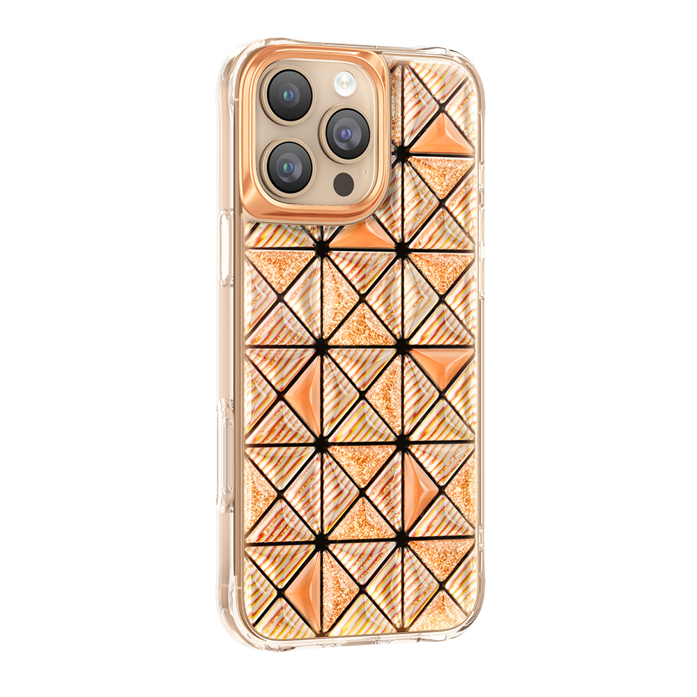 Apple iPhone 16 Pro Max Uyumlu Kılıf 3D Buz Blok Desenli Zore Paris Kairo TPU Kapak