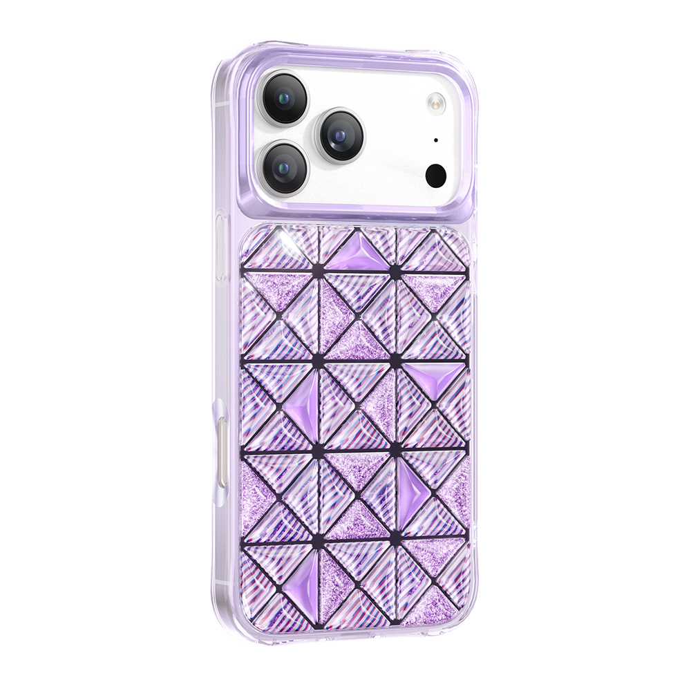 Apple iPhone 17 Pro Max Uyumlu Kılıf 3D Buz Blok Desenli Zore Paris Kairo TPU Kapak