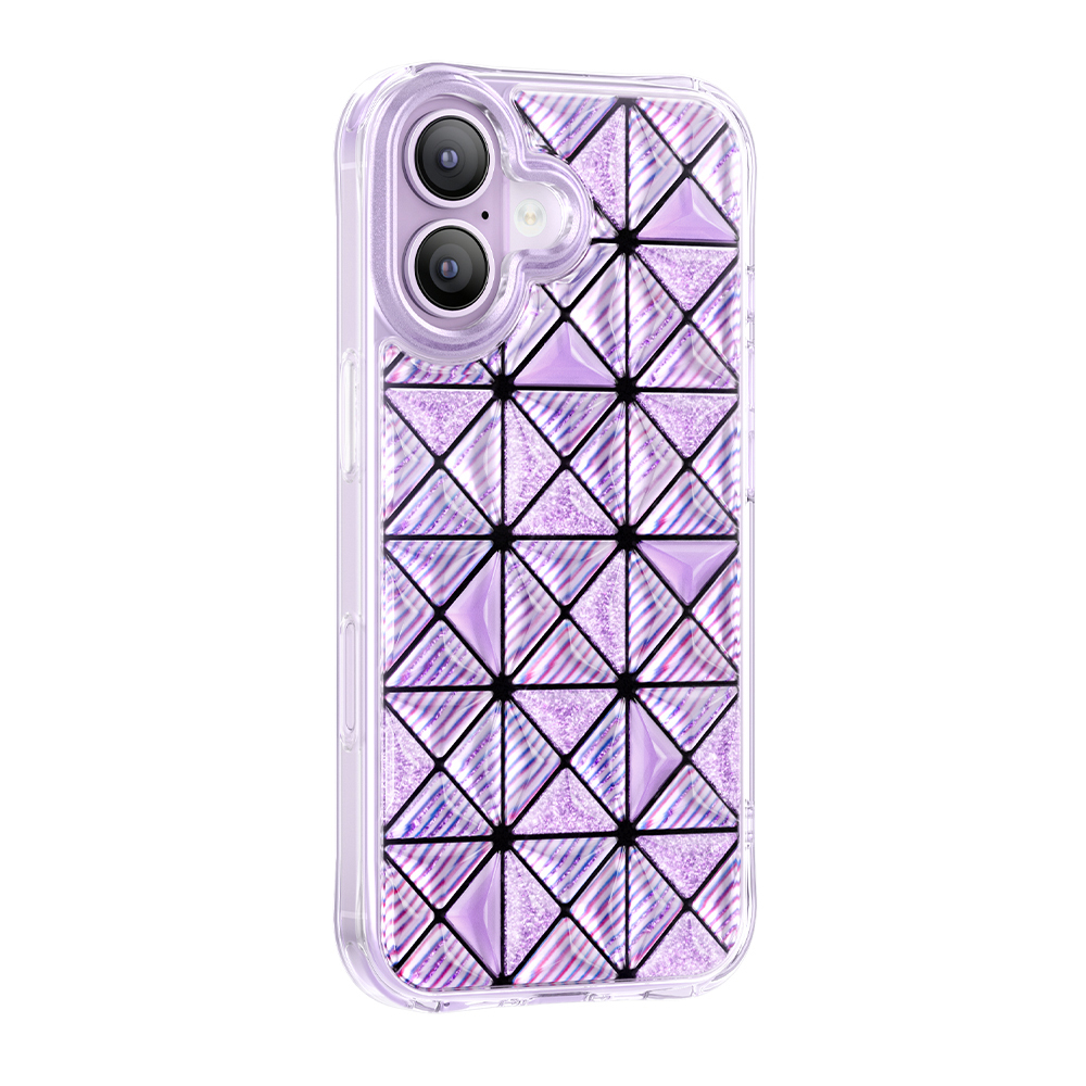 Apple iPhone 17 Uyumlu Kılıf 3D Buz Blok Desenli Zore Paris Kairo TPU Kapak