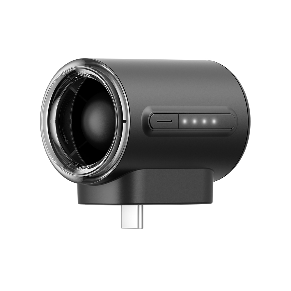[RNZ-TA136698] Aecooly PK01-F1 Type-C Bağlantılı 4 Kademeli Portatif Soğutucu Mini Fan (Siyah)