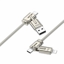Go Des GD-UC832 4in1 PD Çoklu USB-A + Type-C to Type-C + Lightning Şarj ve Data Kablosu