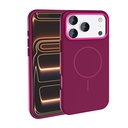 Apple iPhone 17 Pro Max Uyumlu Kılıf M-Safe Şarj Özellikli Metal Kamera Çerçeveli Zore Edi Silikon Kapak