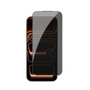 Apple iPhone 17 Pro Max Uyumlu Wiwu GT-034 Glass Ultra Privacy Serisi 3D Hayalet Ekran Koruyucu Cam + Kolay Uygulama Aparatı
