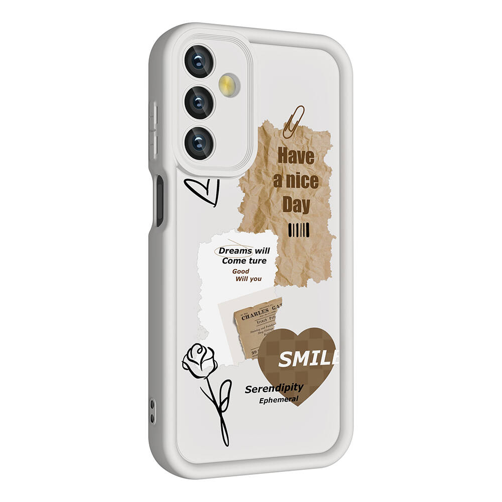 Samsung Galaxy A05S Uyumlu Kılıf Kamera Korumalı Baskılı Şık Tasarımlı Zore Klas Kapak 