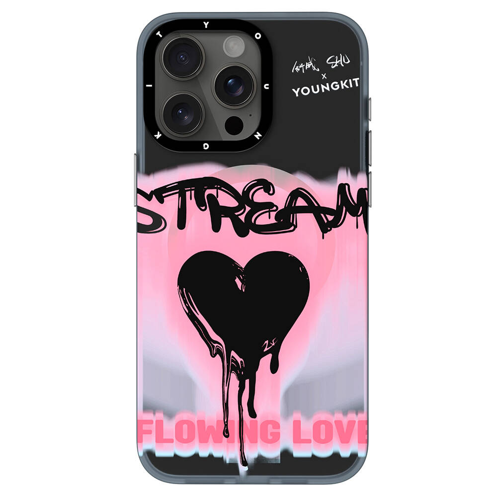 Apple iPhone 14 Pro Uyumlu Kılıf M-safe Şarj Özellikli Shu Tasarımlı Youngkit Dreamland Serisi Kapak