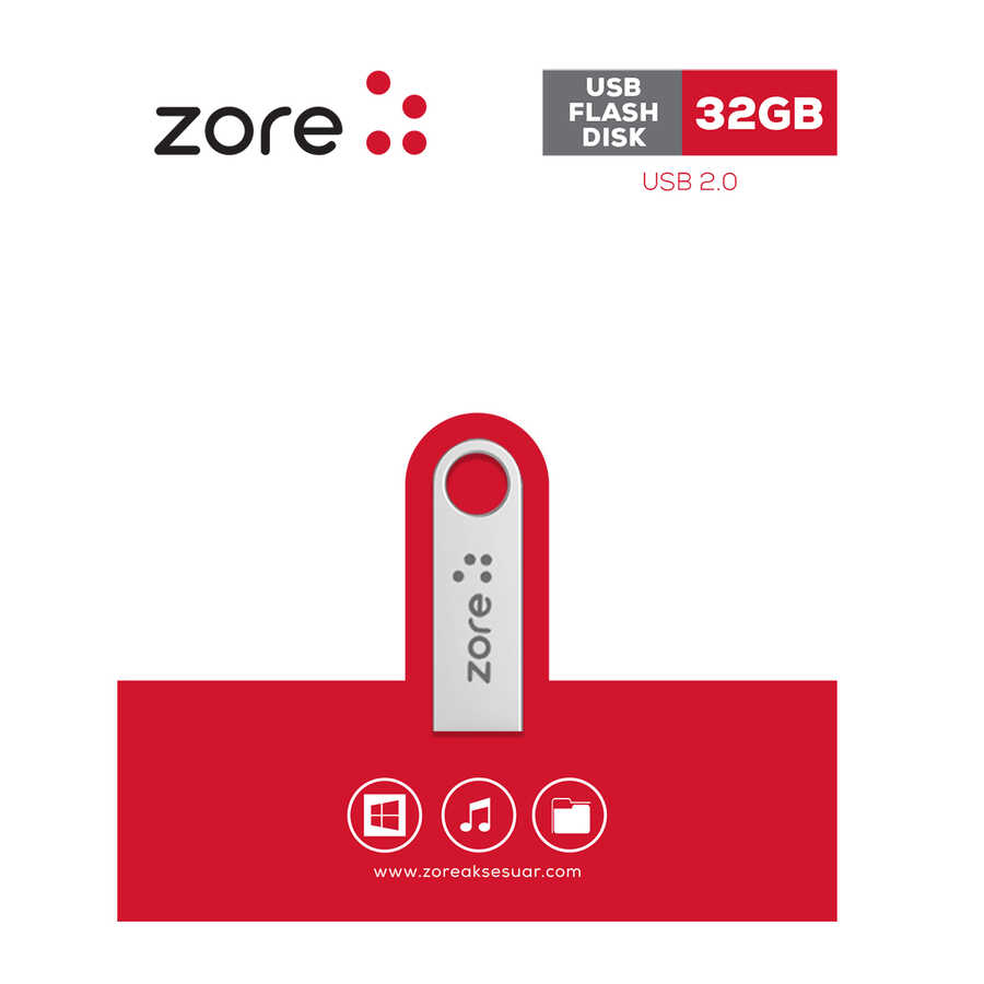 [RNZ-TA16582] Zore Metal USB Flash Disk 32GB