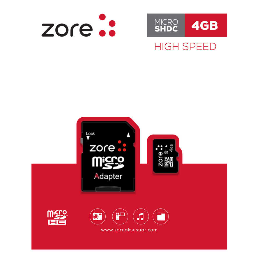 [RNZ-T6596] Zore Micro SD Hafıza Kartı 4GB