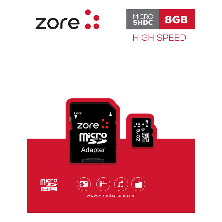[RNZ-T6597] Zore Micro SD Hafıza Kartı 8GB