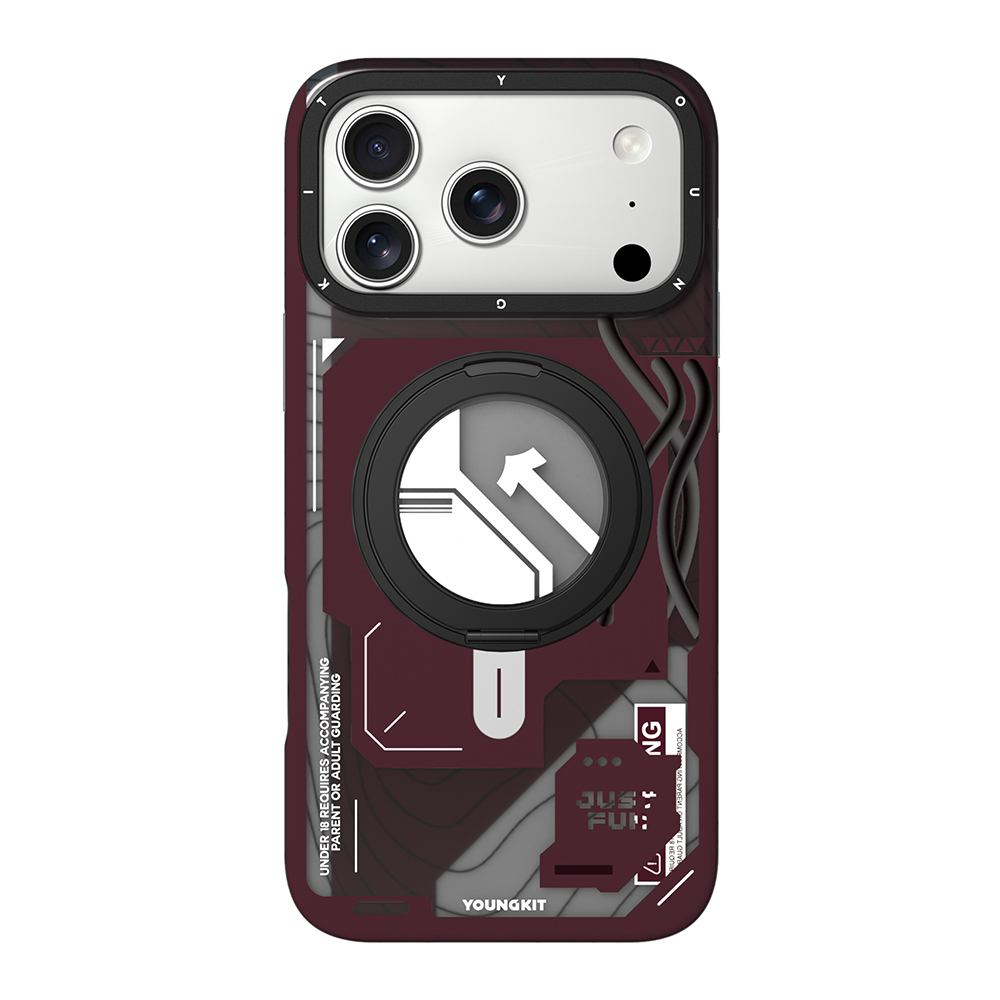 Apple iPhone 17 Pro Uyumlu Kılıf M-safe Şarj Özellikli Youngkit Starship Serisi Kapak
