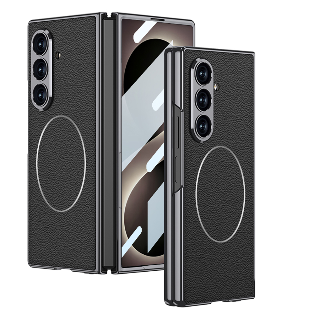 [RNZ-TA137967] Samsung Galaxy Z Fold 8 Ultra Uyumlu Kılıf M-safe Şarj Özellikli Zore Kıpta KPT-10 Sert PC Kapak (Siyah)