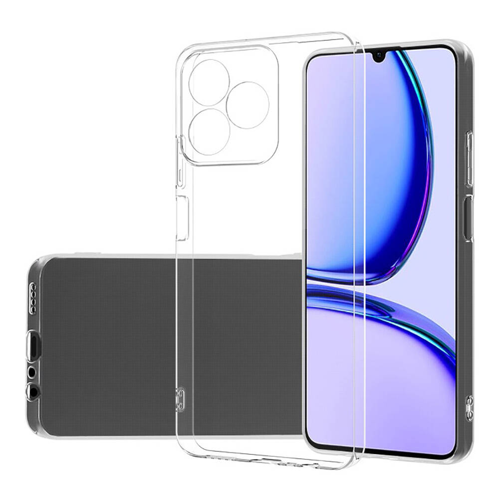 Realme Note 50 Uyumlu Kılıf Silikon Şeffaf Esnek Yumuşak Zore Süper Silikon Kapak