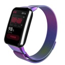 Xiaomi Mi Band 7 Pro Uyumlu Kordon Hasır Metal Mıknatıslı Örgü Kayış Zore KRD-01 