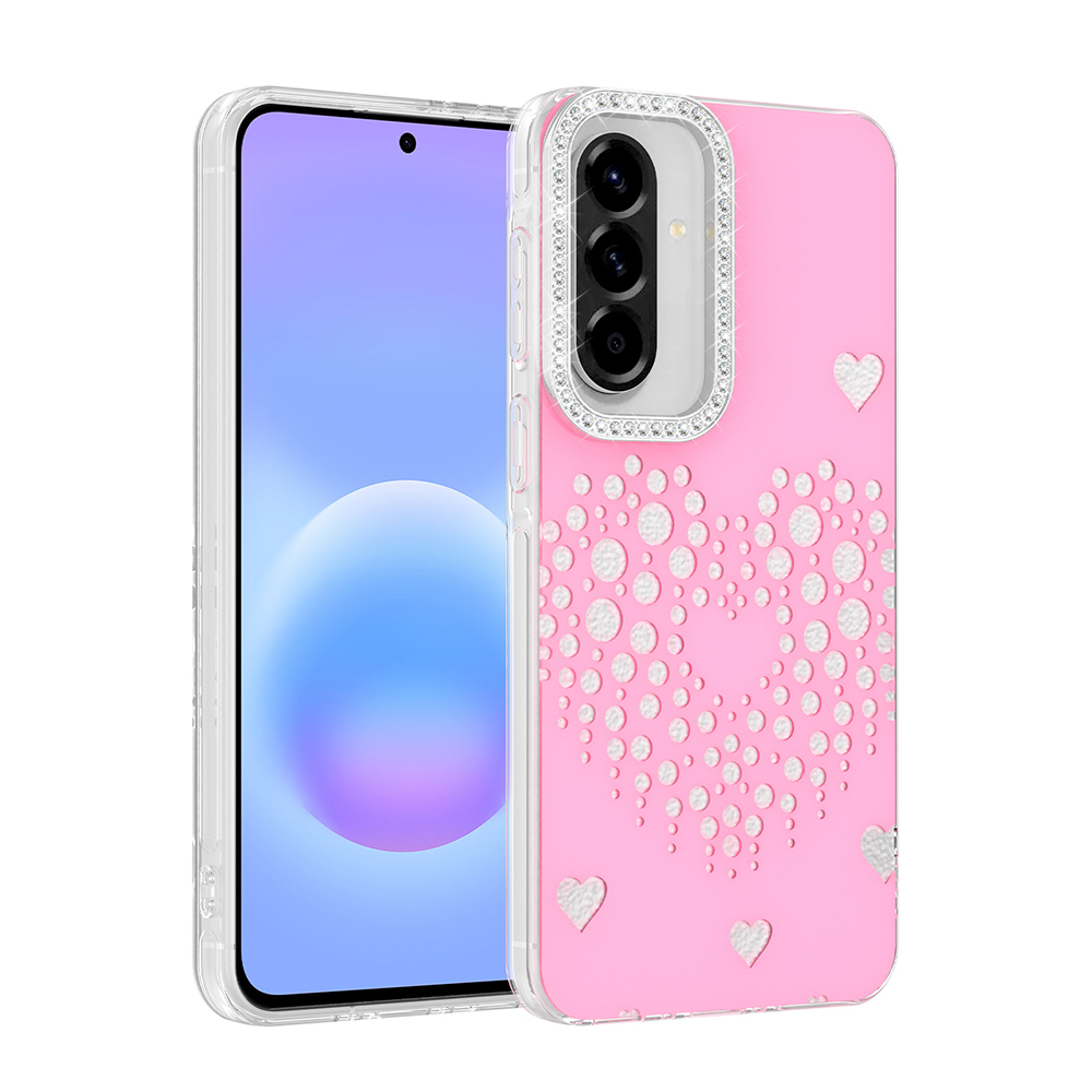 Samsung Galaxy A57 Uyumlu Kılıf Damla Taşlı Zore Rivas Sert PC Kapak