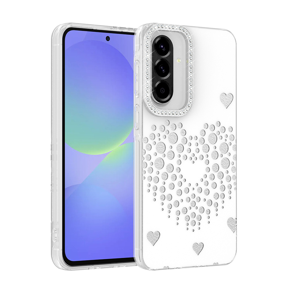 Samsung Galaxy A37 Uyumlu Kılıf Damla Taşlı Zore Rivas Sert PC Kapak