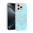 Apple iPhone 16 Pro Uyumlu Kılıf Damla Taşlı Zore Rivas Sert PC Kapak