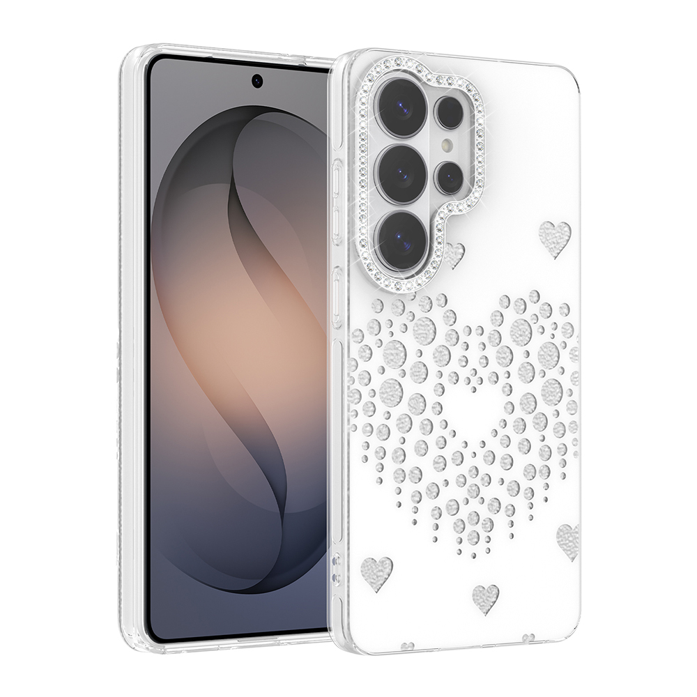 Samsung Galaxy S26 Ultra Uyumlu Kılıf Damla Taşlı Zore Rivas Sert PC Kapak
