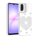 Samsung Galaxy A07 Uyumlu Kılıf Damla Taşlı Zore Rivas Sert PC Kapak