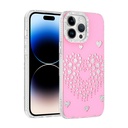 Apple iPhone 14 Pro Max Uyumlu Kılıf Damla Taşlı Zore Rivas Sert PC Kapak