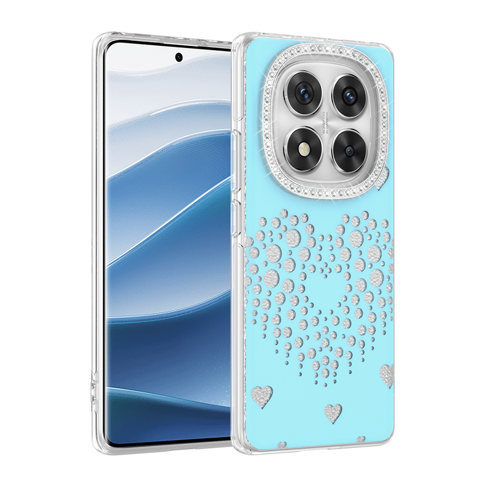 Xiaomi Redmi Note 14 Pro 4G Uyumlu Kılıf Damla Taşlı Zore Rivas Sert PC Kapak