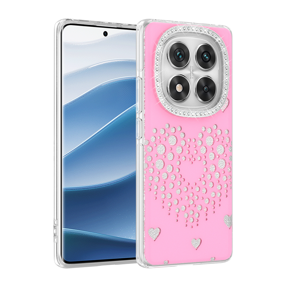 Xiaomi Redmi Note 14 Pro 4G Uyumlu Kılıf Damla Taşlı Zore Rivas Sert PC Kapak