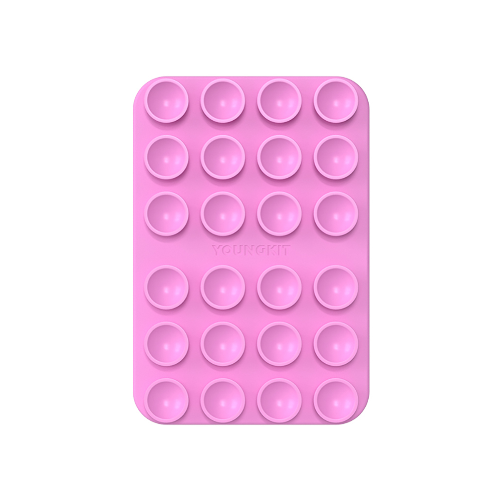 [RNZ-TA136538] Youngkit Suction Serisi Öpücüklü M-Safe Telefon Tutucu (Pembe)